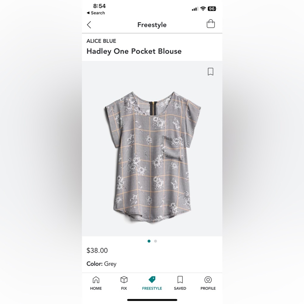 Alice Blue Hadley Top - size: Small